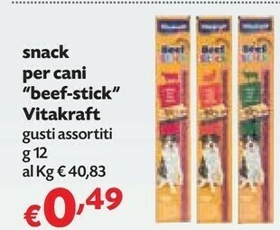 Pam Vitakraft Cibo per cani offerta