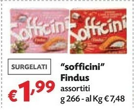 Pam Findus Sofficini Spinaci Mozzarella 266 G(ml) offerta