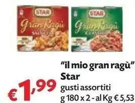 Pam Star Gran Ragù Classico 360 G(ml) offerta