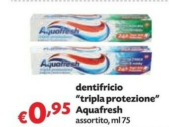 Pam Aquafresh Dentifricio Tripla Protezione offerta