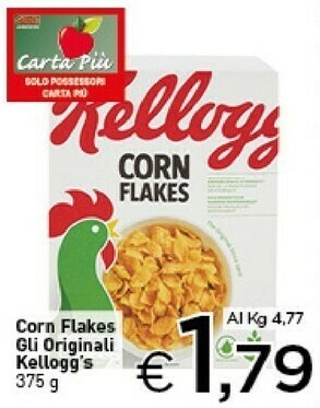 Crai Kelloggs Kellogg's - Corn Flakes 375 g(ml) offerta