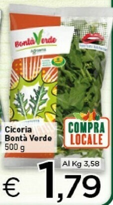 Crai Bontà Verde - Cicoria Le Verdurissime 500 G(ml) offerta