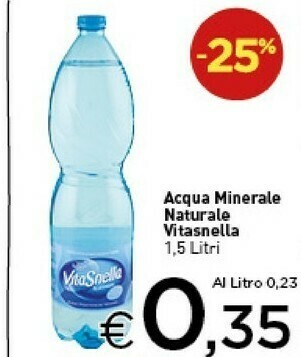 Crai Vitasnella Acqua offerta
