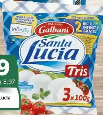 Crai Galbani Galbani - Mozzarella Santa Lucia Tris 300 g(ml) offerta