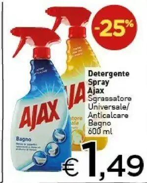 Crai Ajax Ajax Detergente Spray Sgrassatore Universale/ Anticalcare offerta