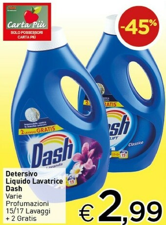 Crai Dash Dash Detersivo Liquido Lavatrice offerta