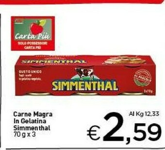 Crai Simmenthal Carne Magra In Gelatina offerta