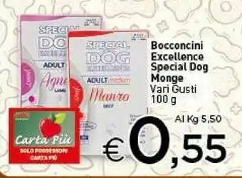 Crai Monge Monge Bocconcini Excellence Special Dog offerta