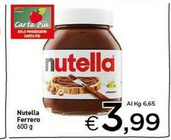 Crai Ferrero Nutella offerta