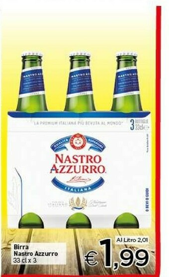 Crai Nastro Azzurro Birra offerta