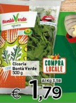 Crai Bontà Verde - Cicoria Le Verdurissime 500 G(ml) offerta