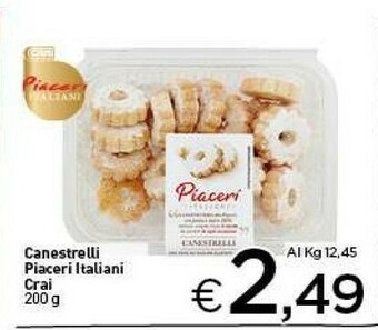 Crai Crai Canestrelli Piaceri Italiani offerta