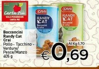 Crai Crai Bocconcini Randy Cat offerta