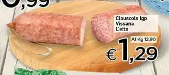 Crai Vissana Salumi Ciauscolo Igp offerta