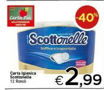Crai Scottonelle Carta Igienica 12 Rotoli offerta