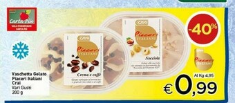 Crai Crai Vaschetta Gelato Piaceri Italiani offerta