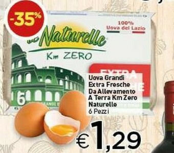 Crai Le Naturelle Uova Grandi Extra Fresche Da Allevamento A Terra Km Zero offerta