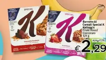 Crai Kellogg's Barrette Ai Cereali Speciali Frutti Rossi offerta