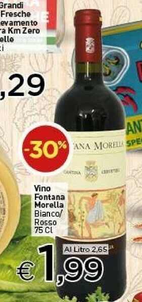 Crai Cantina Cerveteri Vino Fontana Morella Bianco / Rosso offerta