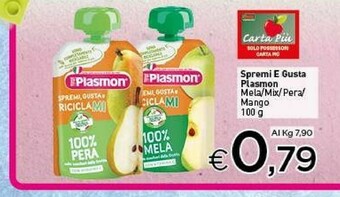 Crai Plasmon Plasmon - Spremi e Gusta Mela 100 g(ml) offerta