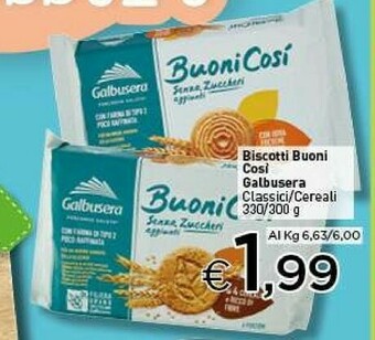 Crai Galbusera Biscotti offerta