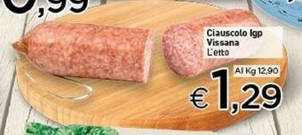 Crai Vissana Salumi Ciauscolo Igp offerta