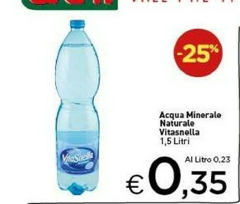 Crai Vitasnella VitaSnella - Acqua Minerale Naturale offerta