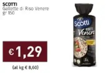 Prezzemolo e Vitale Scotti Gallette di Riso Venere 150 gr offerta