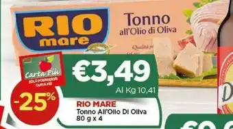 Crai Rio Mare Rio Mare - Tonno all'Olio di Oliva offerta