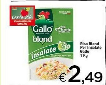 Crai Gallo Gallo - Riso Blond Insalate Sempre al Dente 1000 g(ml) offerta
