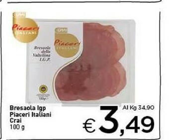 Crai Crai Bresaola Igp Piaceri Italiani offerta