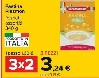 Carrefour Plasmon Alimentazione neonato offerta