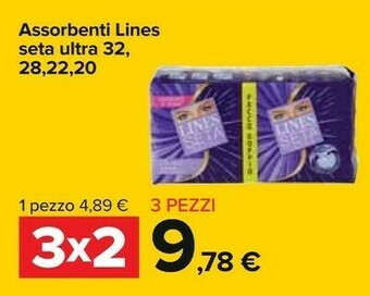 Carrefour Lines Assorbenti lines offerta