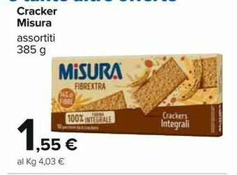 Carrefour Misura Crackers offerta