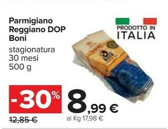 Carrefour Boni Parmigiano Reggiano DOP Oltre 30 Mesi offerta