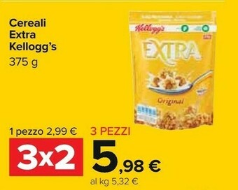 Carrefour Kelloggs Kellogg's - Extra Original 375 G(ml) offerta