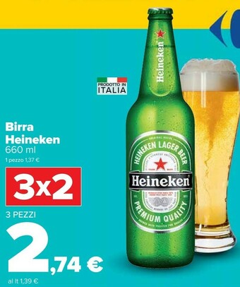 Carrefour Heineken Birra 660 G(ml) offerta