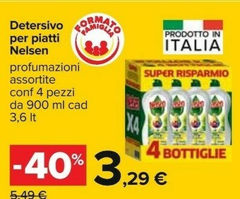 Carrefour Nelsen Detersivo piatti offerta