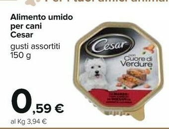 Carrefour Cesar Cibo per cani offerta