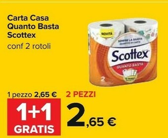 Carrefour Scottex Rotoli di carta offerta