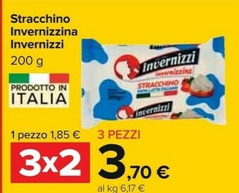Carrefour Invernizzi Na Stracchino 100% Latte Italiano 200 G(ml) offerta