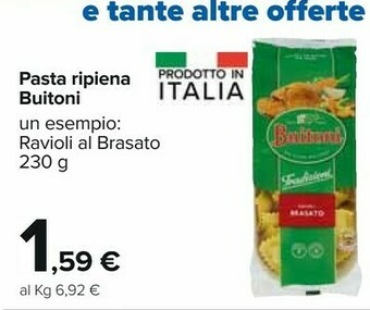 Carrefour Buitoni Pasta Ripiena Ravioli Al Brasato 230 G offerta