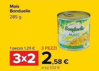 Carrefour Bonduelle Mais offerta