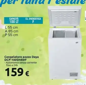Carrefour Daya Congelatori a pozzetto offerta