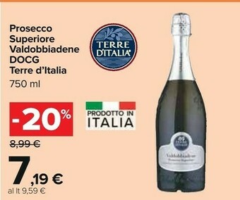 Carrefour Terre d'Italia Prosecco offerta