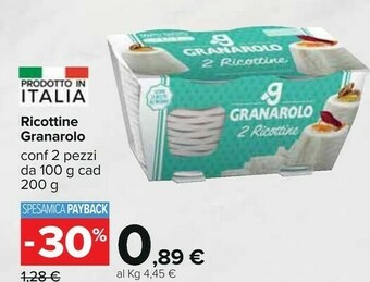 Carrefour Granarolo Ricotta offerta