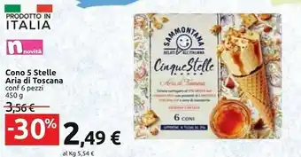Carrefour Sammontana Cono 5 Stelle Aria Di Toscana offerta