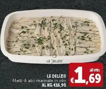 Deco Supermercati Le Delizie Filetti Di Alici Marinate In Olio offerta