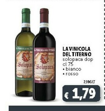 Deco Supermercati La Vinicola Del Titerno Solopaca Dop offerta