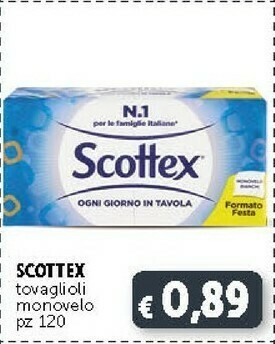 Deco Supermercati Scottex Tovaglioli Monovelo offerta